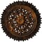Ekena Millwork Lariah Ceiling Medallion (Fits Canopies up to 1 3/8"), 24 3/4"OD 1 3/8"ID x 3 1/4"P, Rust CM24LARUS - alternate 1